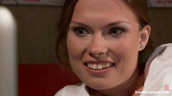 Russian mail order bride Sasha Swift is gangbanged by husband's friends